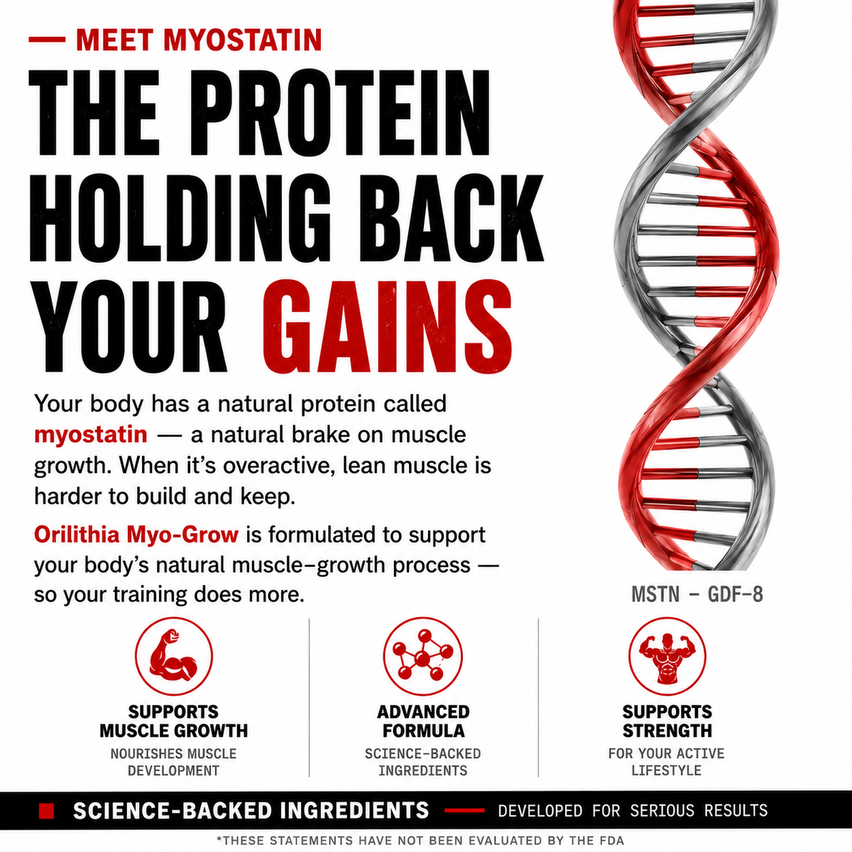 ORILITHIA - MYO-GROW ADVANCED MUSCLE SUPPORT FORMULA