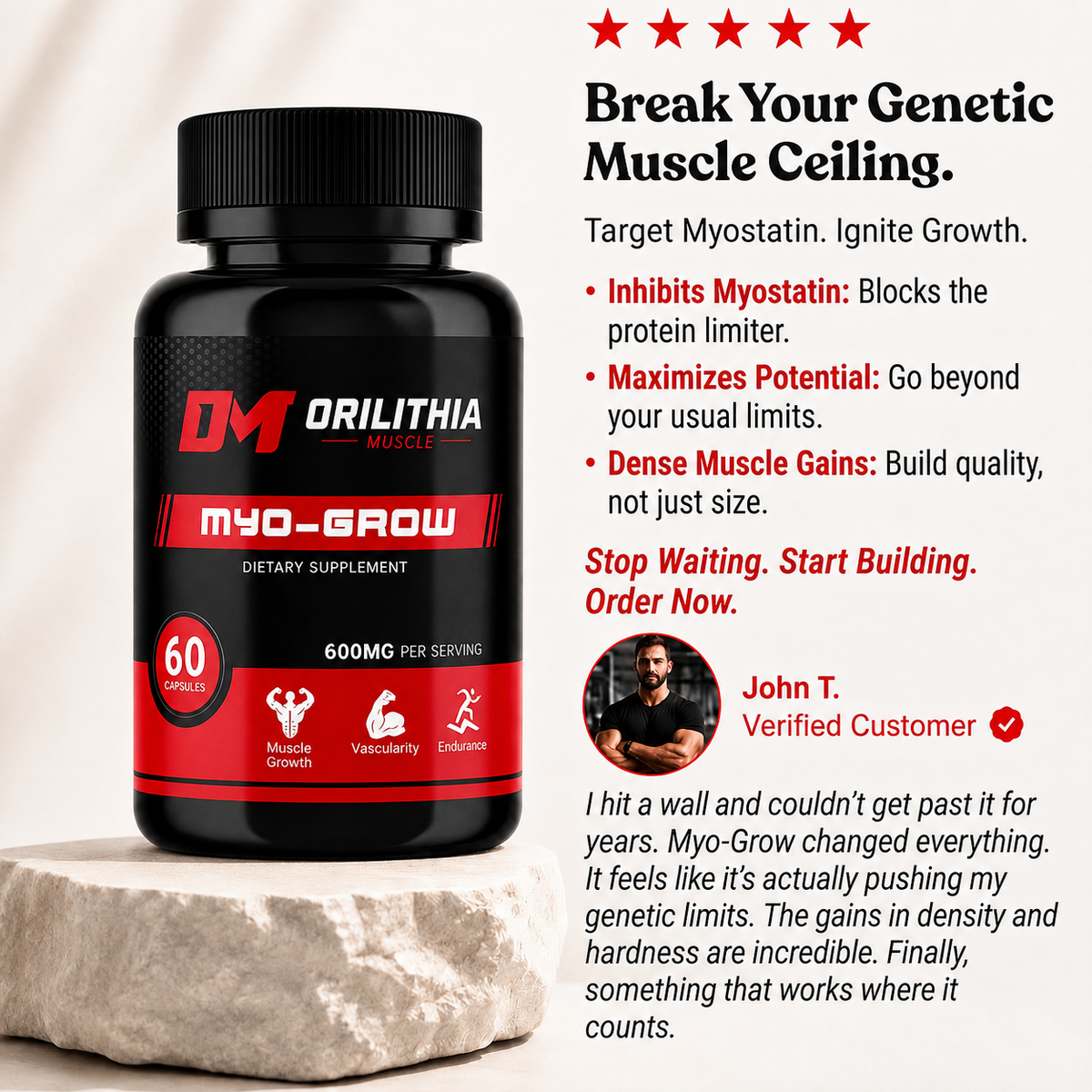 ORILITHIA - MYO-GROW ADVANCED MUSCLE SUPPORT FORMULA